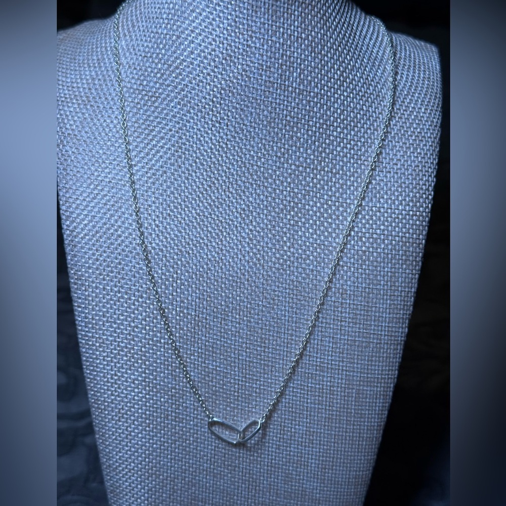 Park Lane Silver Paper Clips Pendant Necklace